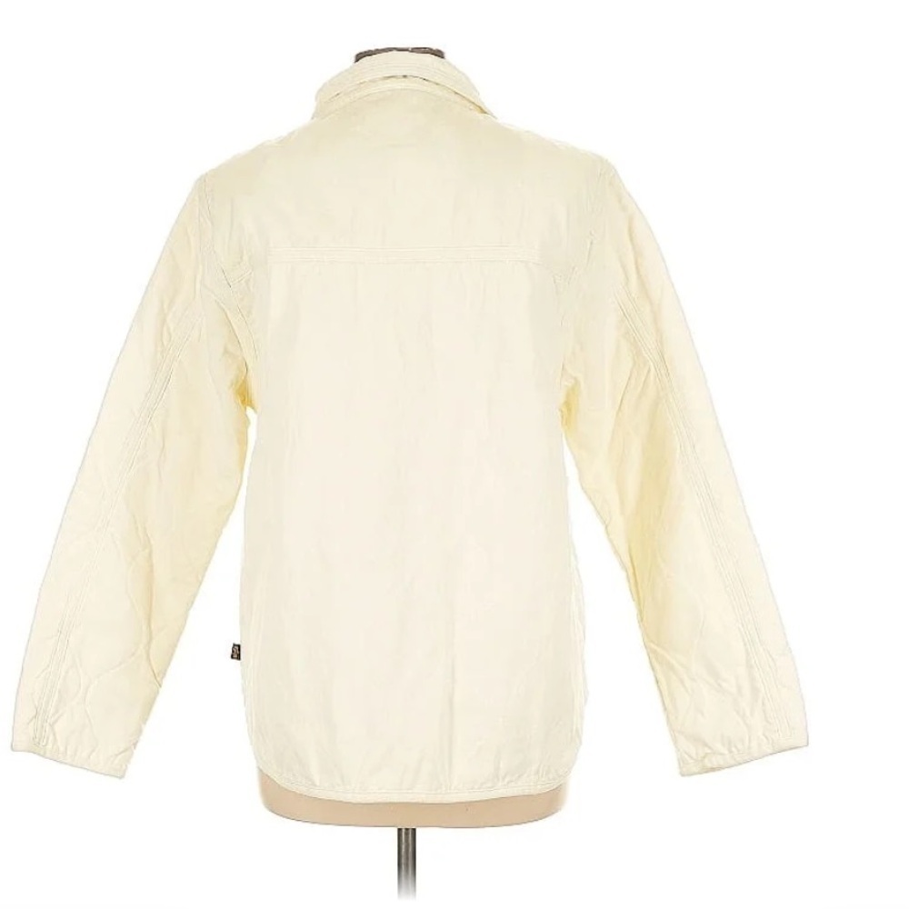 Alpha Industries CREWMAN LINER MOD Women’s Quilted Jacket Cream Large - Picture 3 of 6